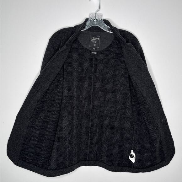 Grayers 100% Lambswool Charcoal Preppy Jacket Cardigan Mens medium - Picture 10 of 16